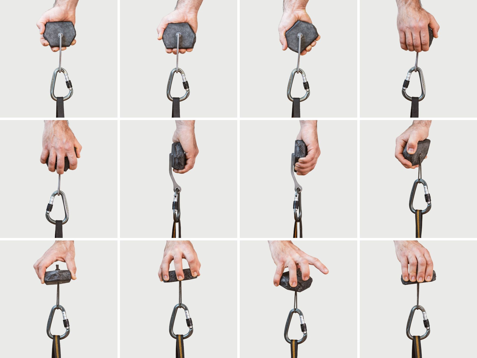 ROCKBORN Gripbuilder varianty uchopu